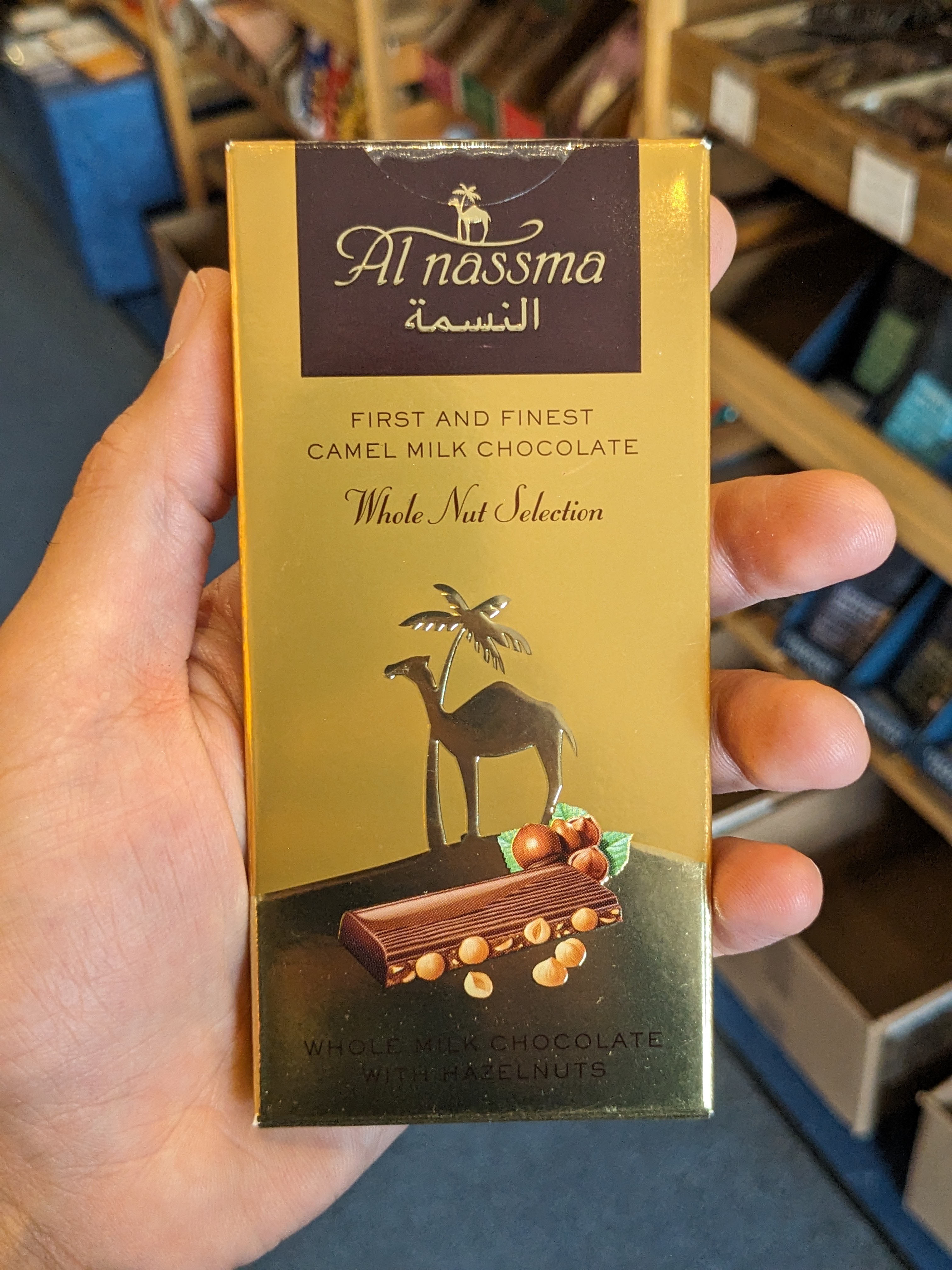 Whole Camel Milk Chocolate with Hazelnuts