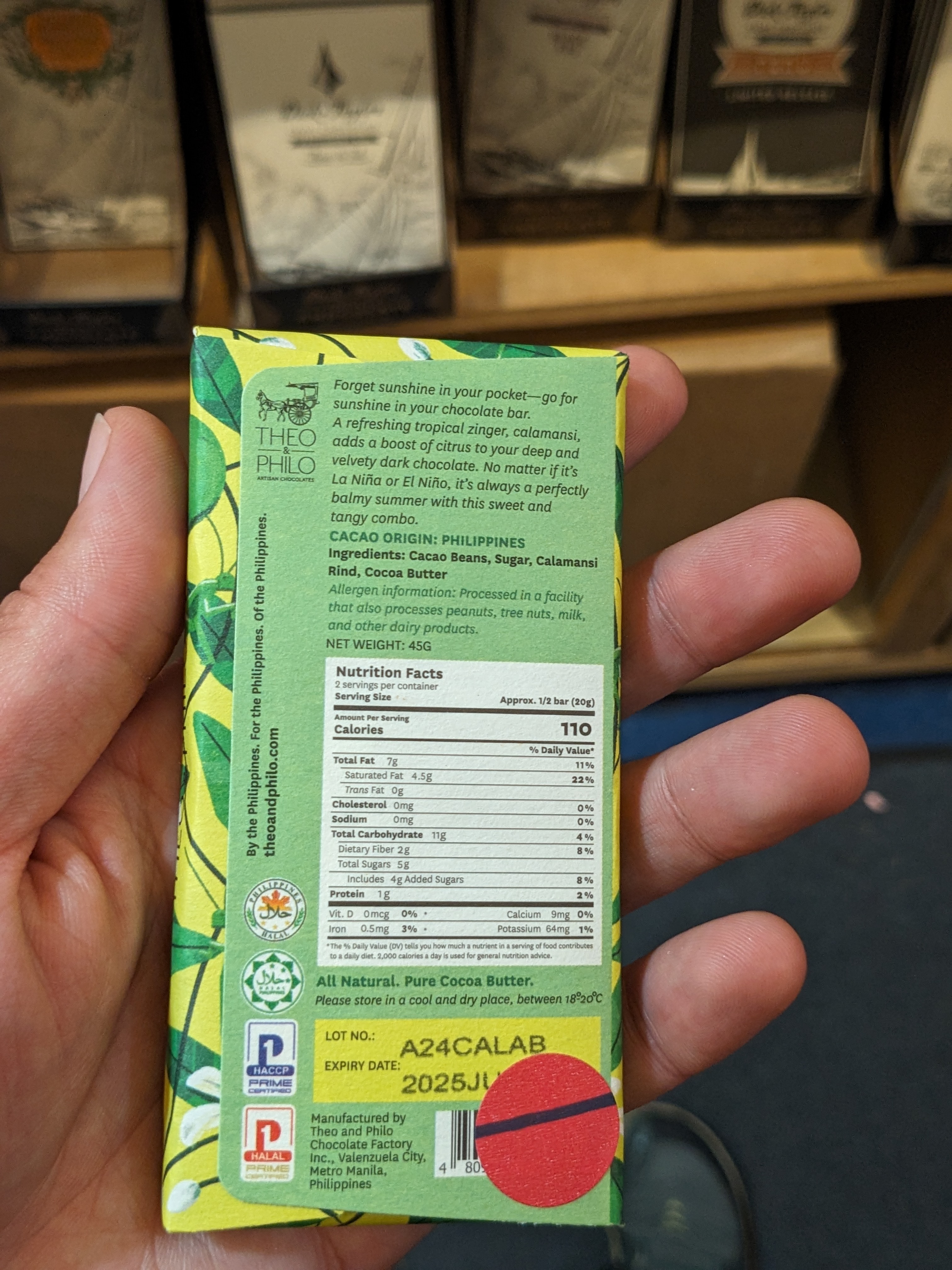 65% Dark Chocolate with Calamansi