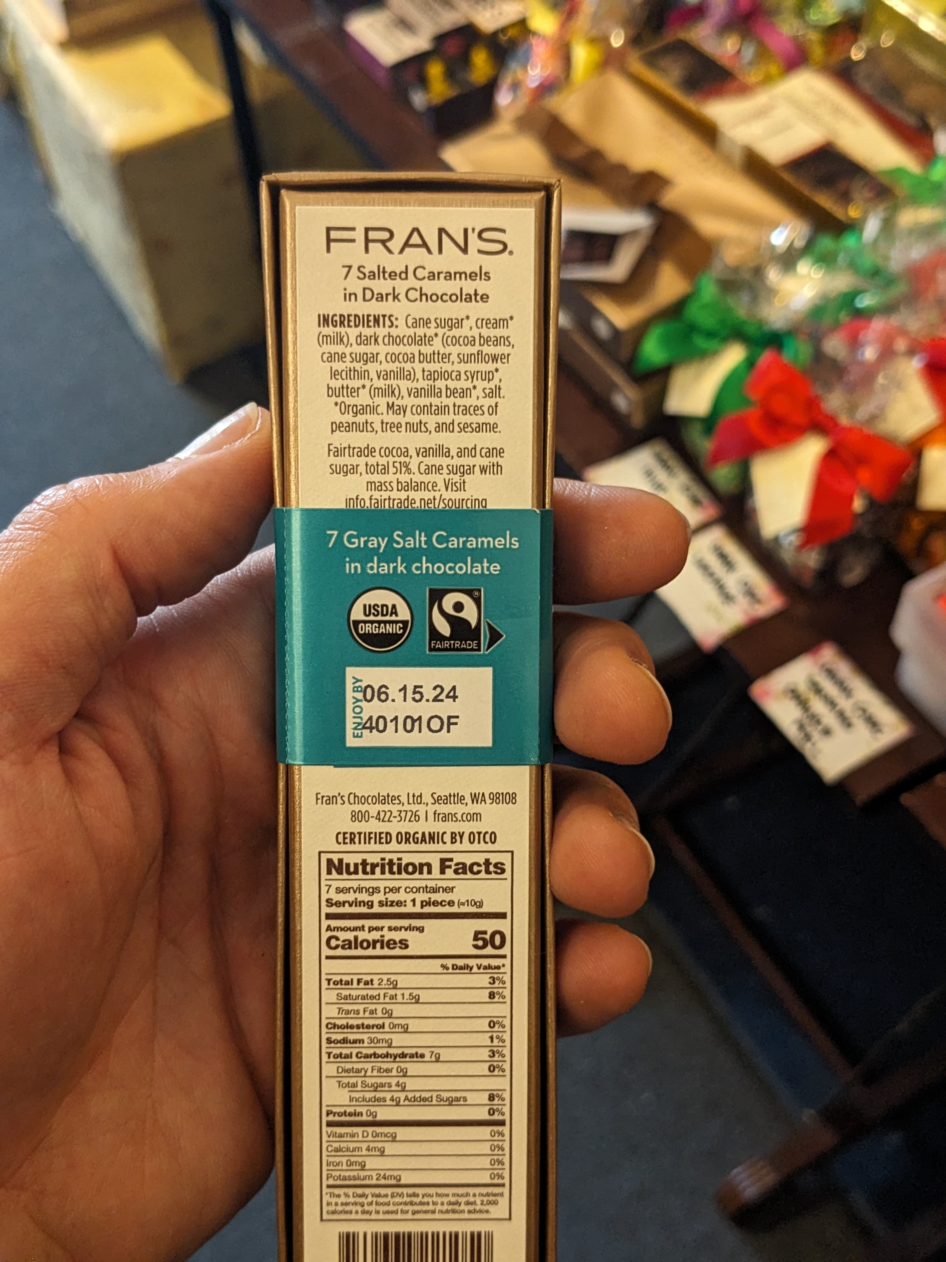 Fran’s Gray Salt Caramels in Dark Chocolate