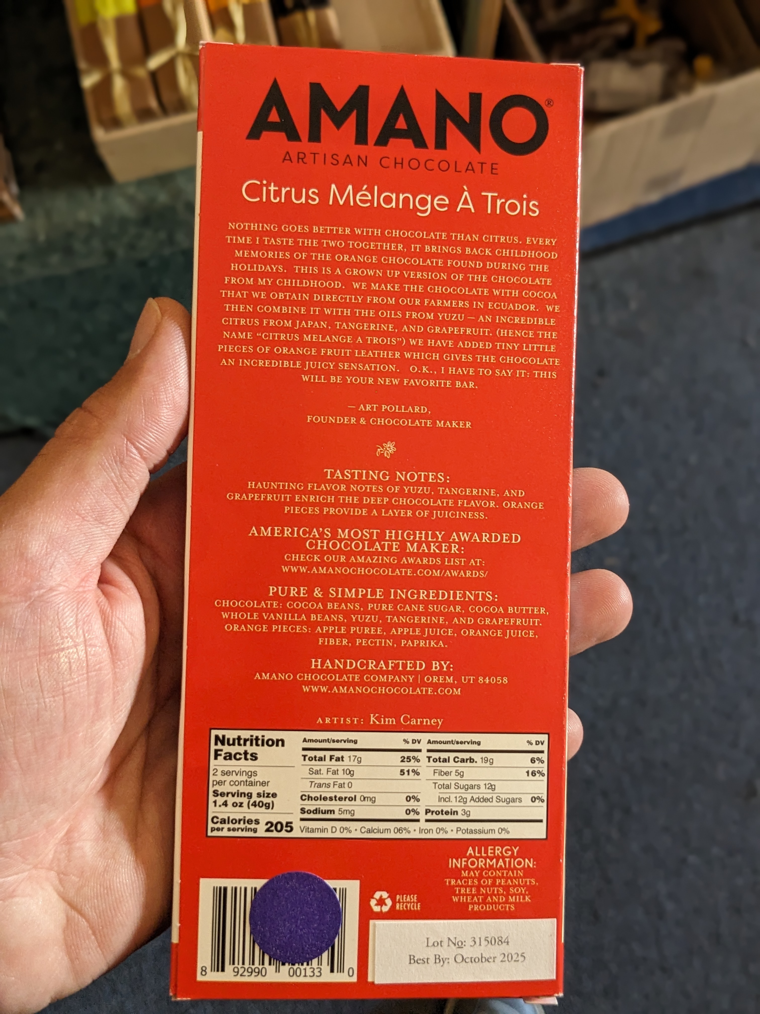 Citrus Melange A Trois 63% Dark