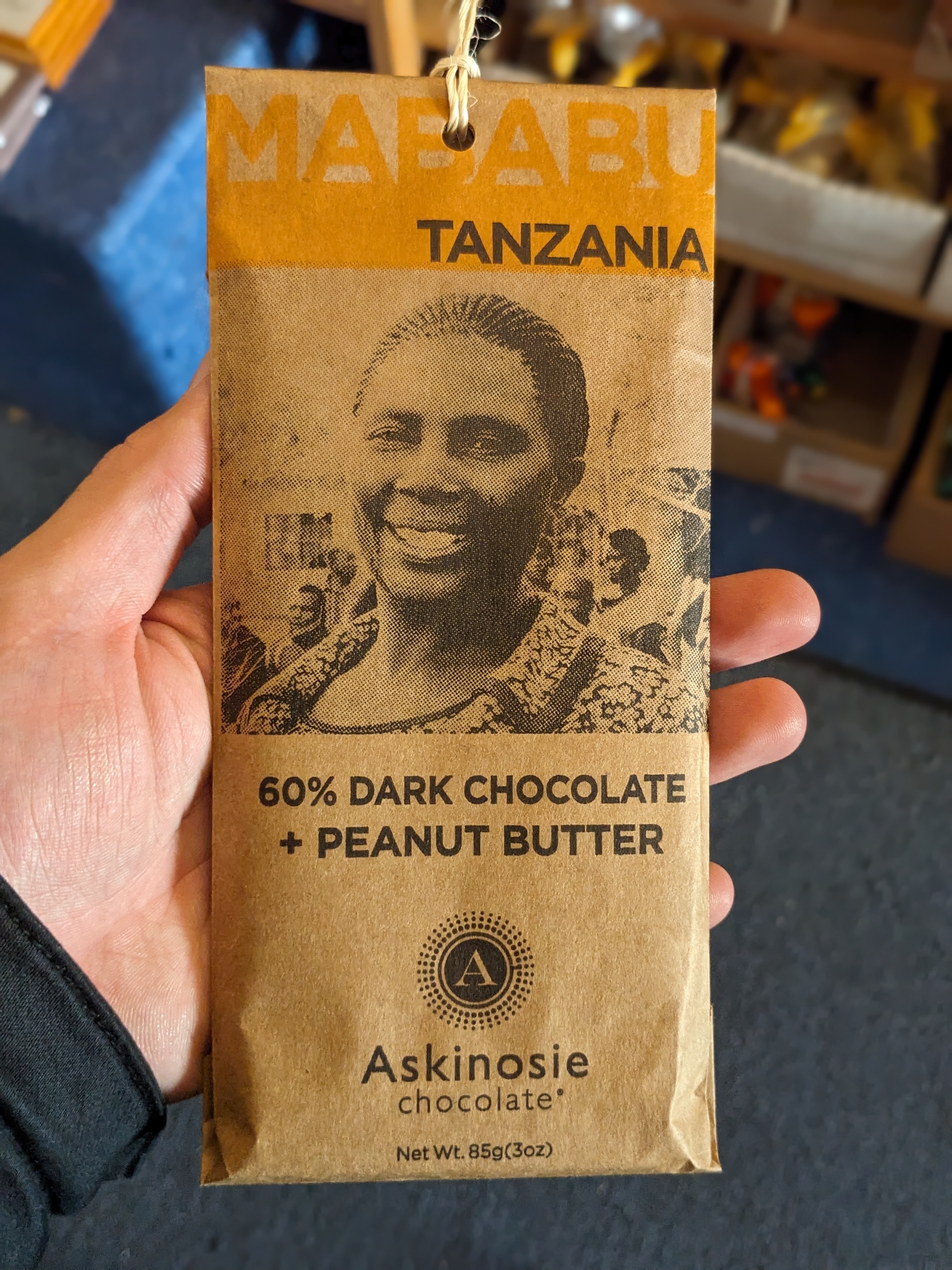 Mababu Tanzania, 60% Dark Chocolate + Peanut Butter