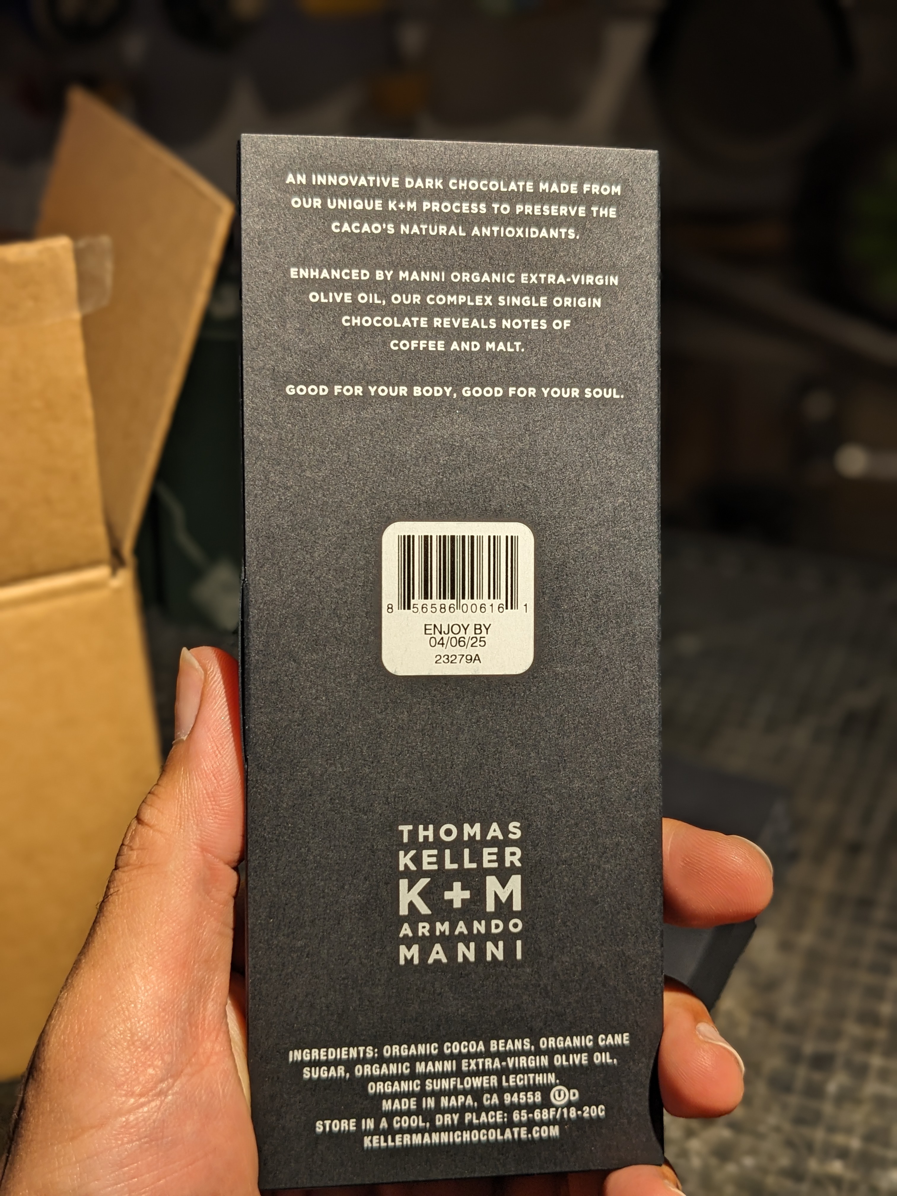 Extra Virgin Dark Chocolate 75% Cocoa Nicaragua