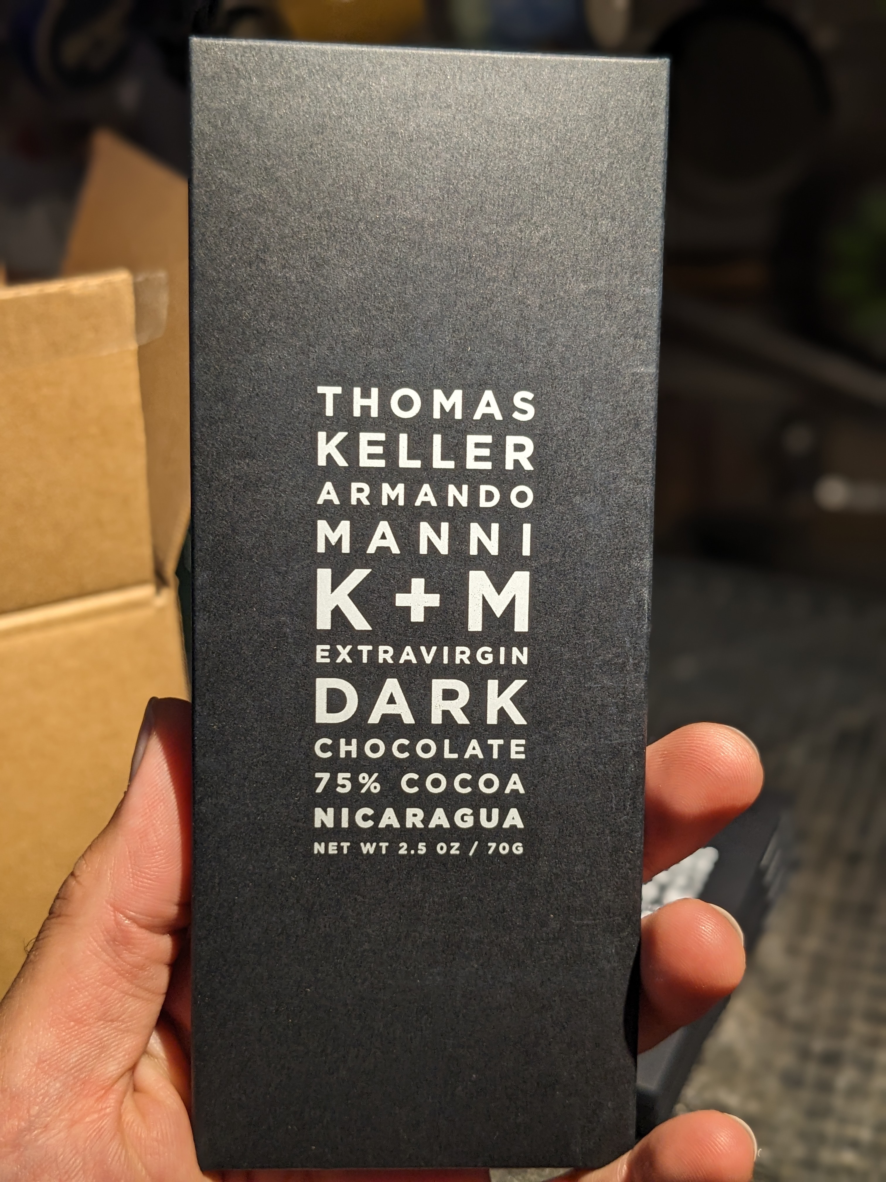 Extra Virgin Dark Chocolate 75% Cocoa Nicaragua