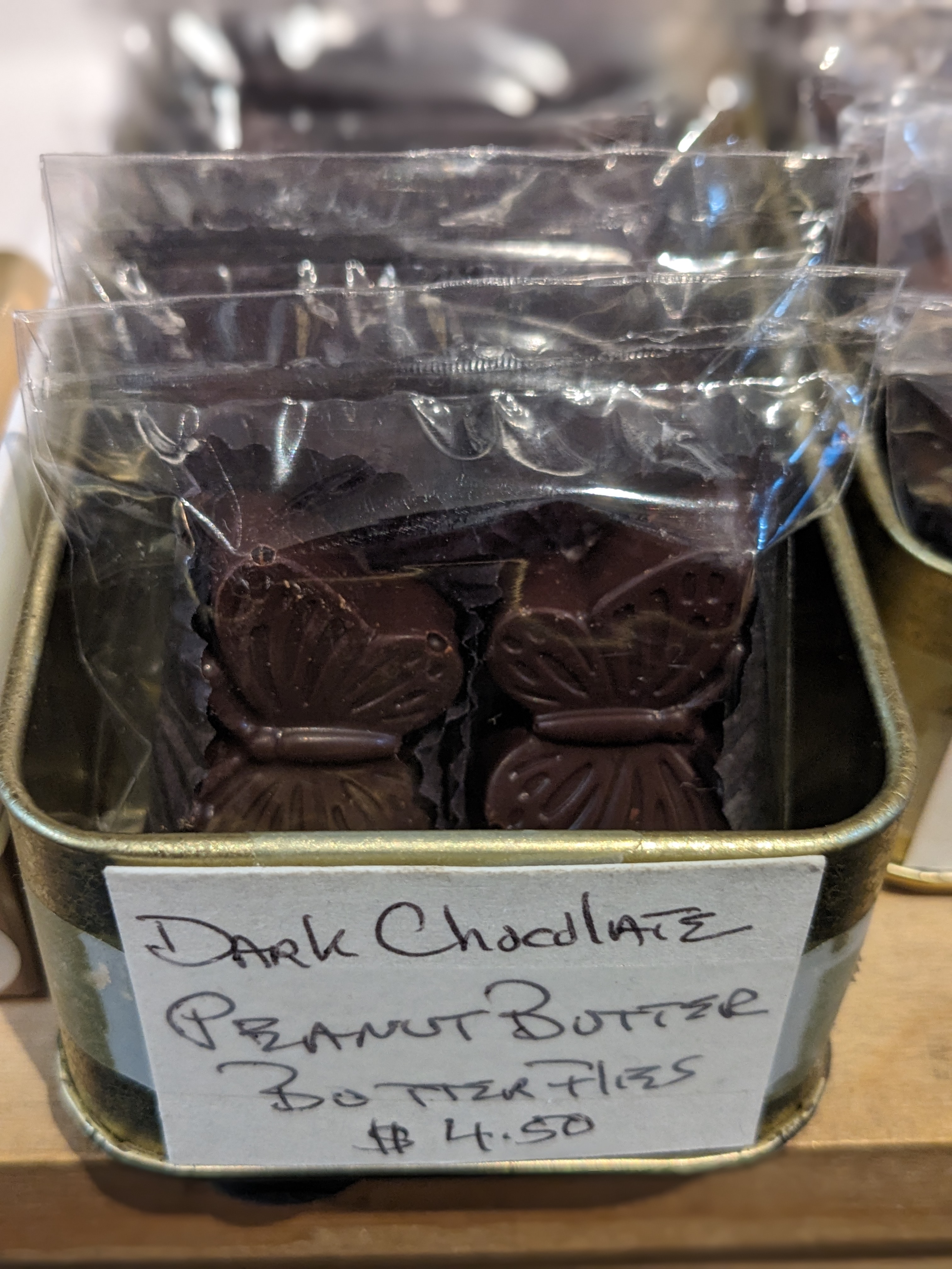 Dark Chocolate Peanut Butter Butterflies