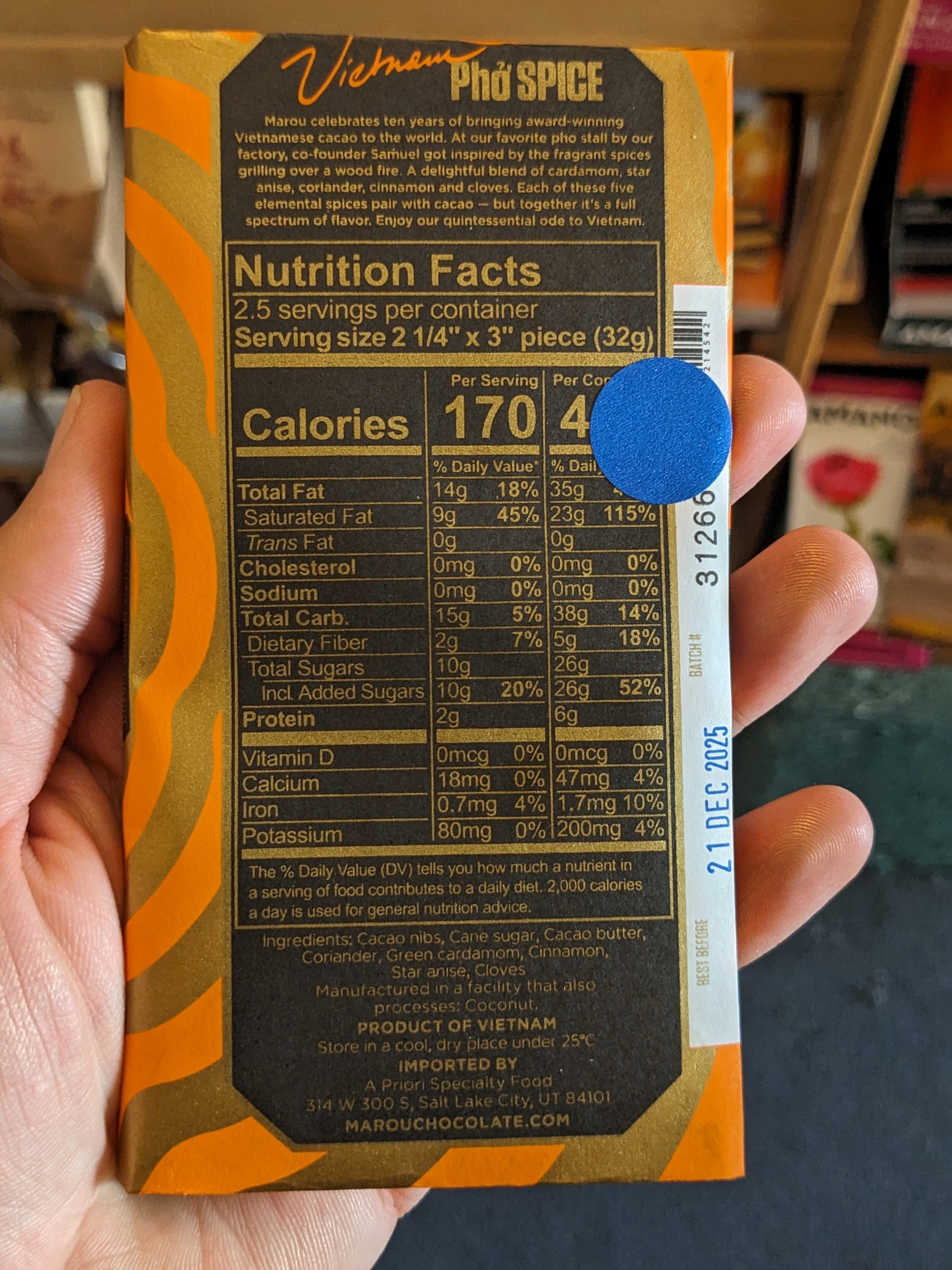 Pho Spice 65% Single Origin