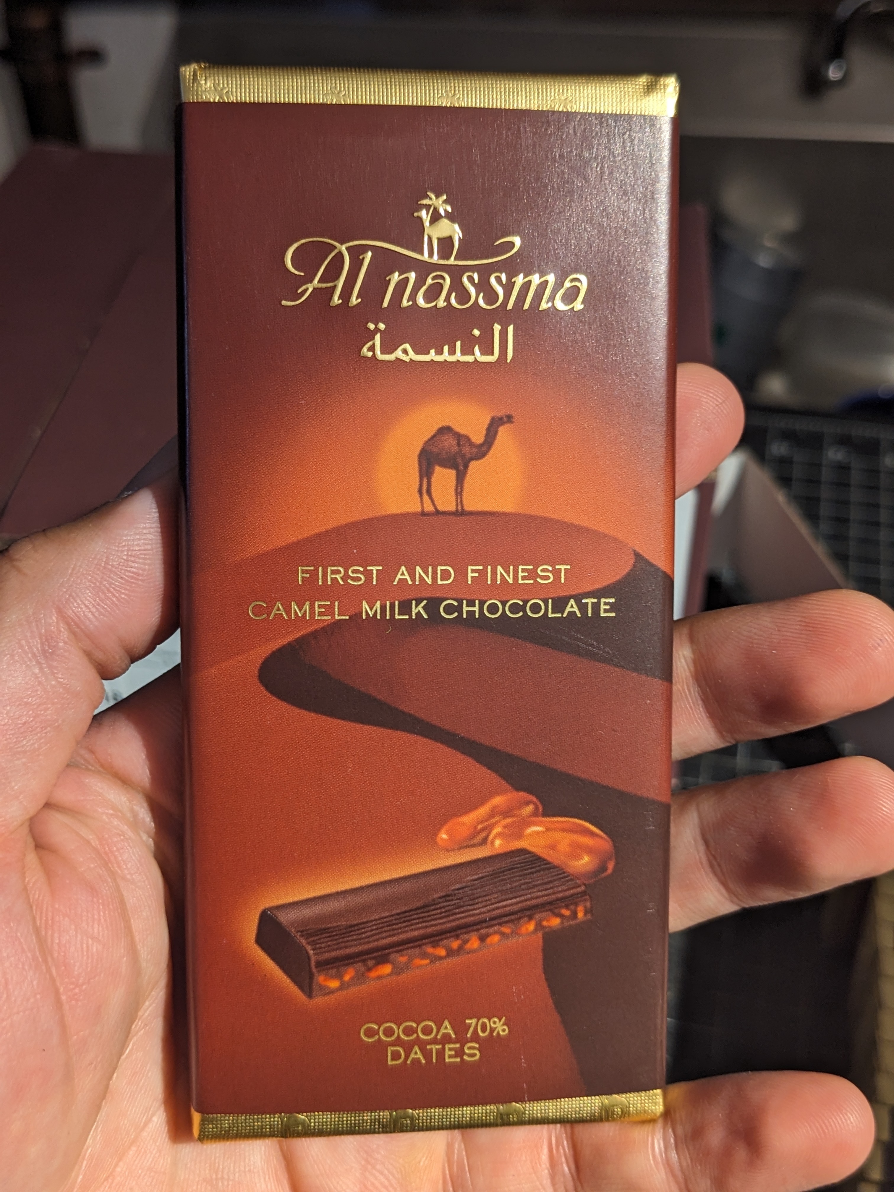 Cocoa 70% Dates Camel Milk Chocolate