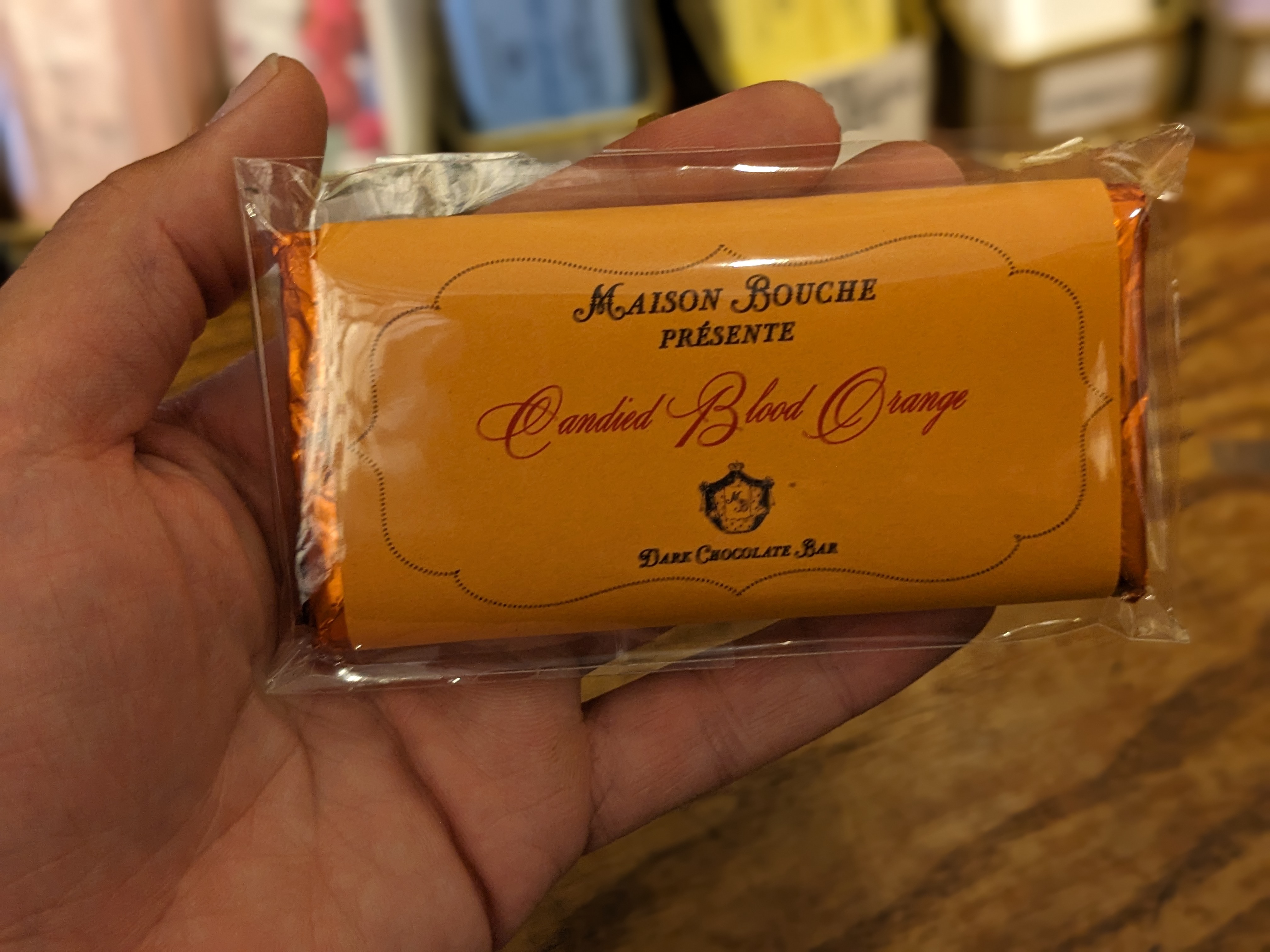 Candied Blood Orange Dark Chocolate Bar